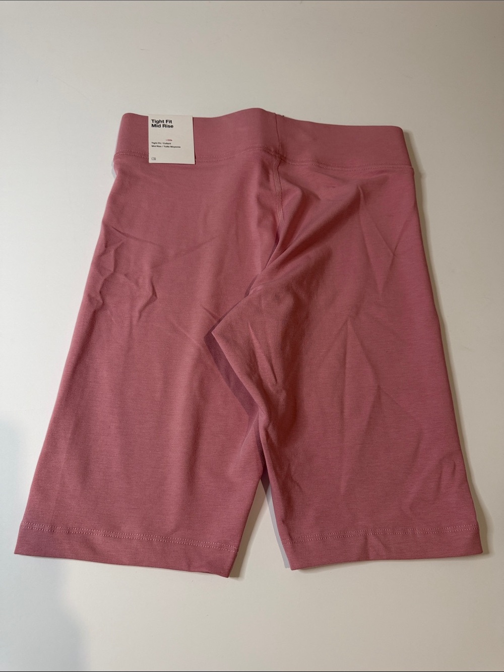 Nike Women's Dusty Rose Bike Shorts Mid-Rise - Picture 5 of 8